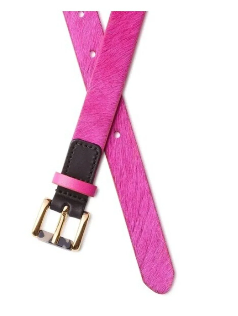 Royal Albartross London Foxtrot Pink Faux Fur Luxury Golf Belt, Medium,Brand New